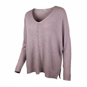Zenana Outfitters V-Neck Sweater - Dusty Pink